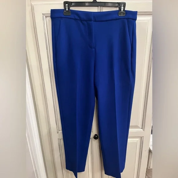 J. Crew Royal Blue Women's Trousers Kate Pant Size 10 Style BK251 - Picture 1 of 7